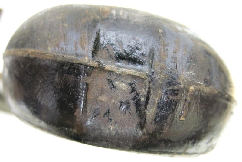 German Wehrmacht Coconut Canteen Matching H. R. E. 43/44 With Tri Colour Straps And Aluminium Cup.