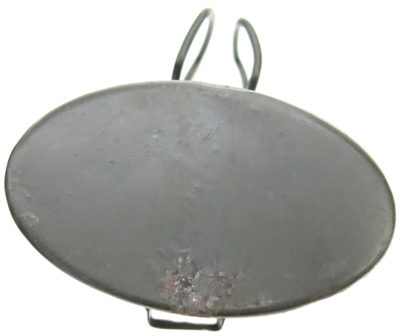 German Wehrmacht Coconut Canteen Matching H. R. E. 43/44 With Steel Cup In White.