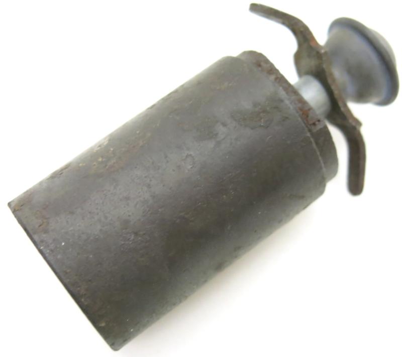German Wehrmacht Splitterbombe SD 0,5 kg Cluster Bomb/Last Ditch Hangrenade With Unmarked BZE39 Fuze, Edged Bottom Variation, Inert.