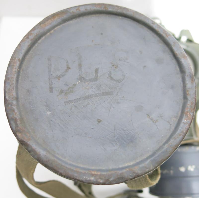 German Luftwaffe Legion Condor GM30 Gas Mask Set In Blue, Can 1934, Mask G= 1935.