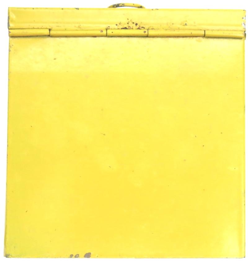 German Wehrmacht Ungt. Ammon. sulfoichthyol. (Frostsalbe) Medical Yellow Tin For Lazarette Field Hospital, Nice Box In Very Good Condition.