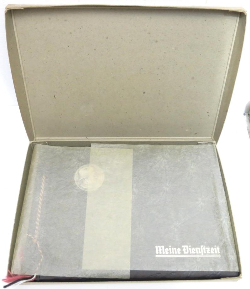 German Wehrmacht Never Used Photo Album Meine Dienstzeit In Original Box HIPERMEGAMINT Condition.