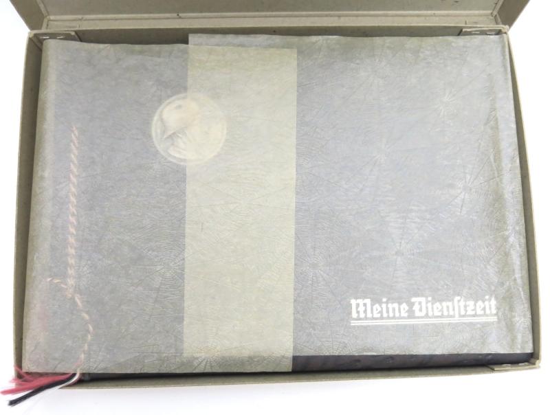 German Wehrmacht Never Used Photo Album Meine Dienstzeit In Original Box HIPERMEGAMINT Condition.