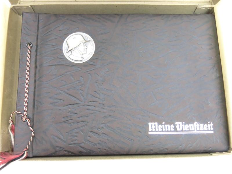 German Wehrmacht Never Used Photo Album Meine Dienstzeit In Original Box HIPERMEGAMINT Condition.