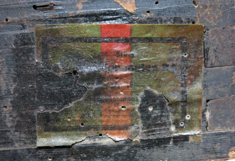 German Wehrmacht Stielhandgranate M24 Kiste Stickgrenades Wood Box In Black Colour, Wonderful Condition W. Stencils And Labels.